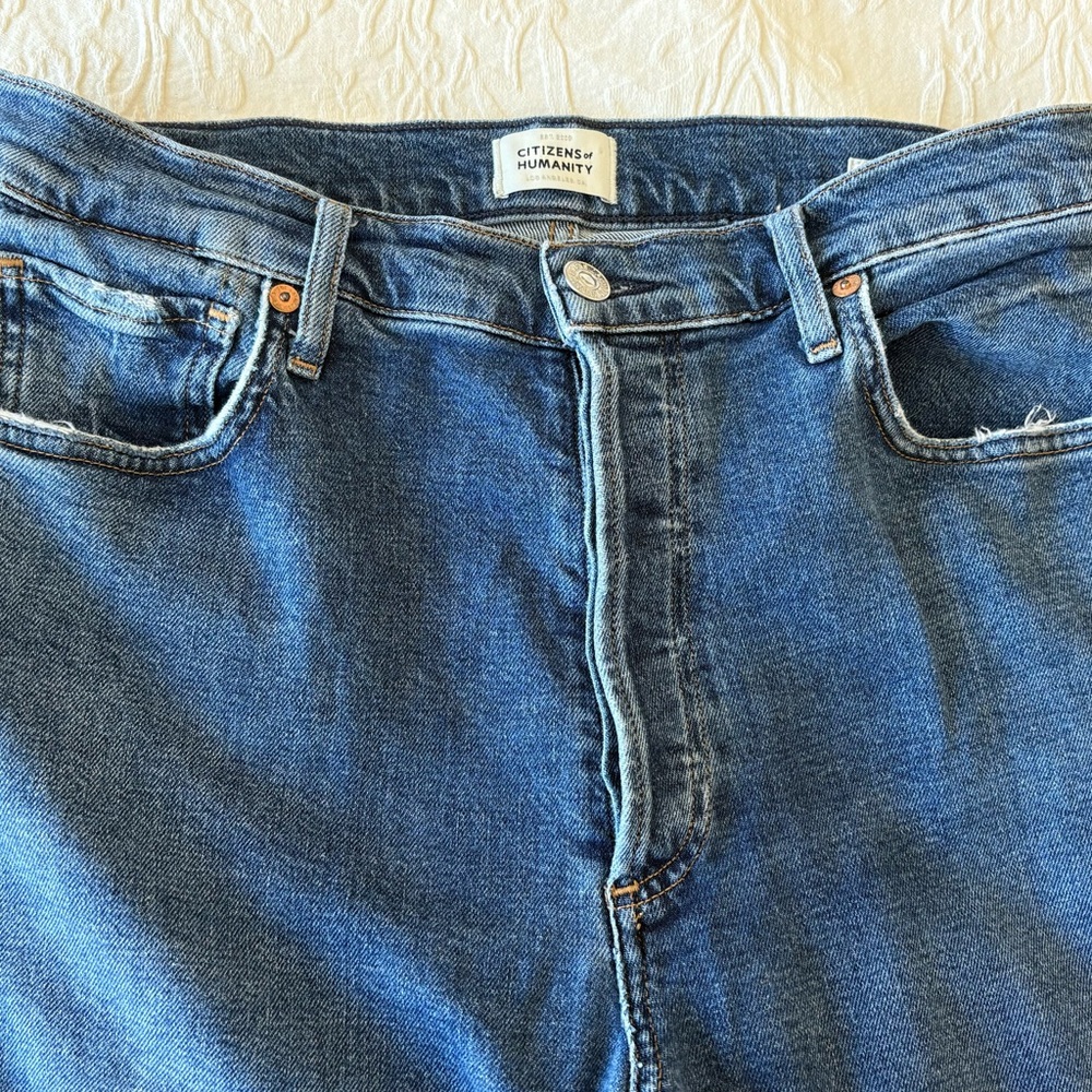 Citizens Of Humanity Deep Blue Cropped Jeans - Picture 6 of 6